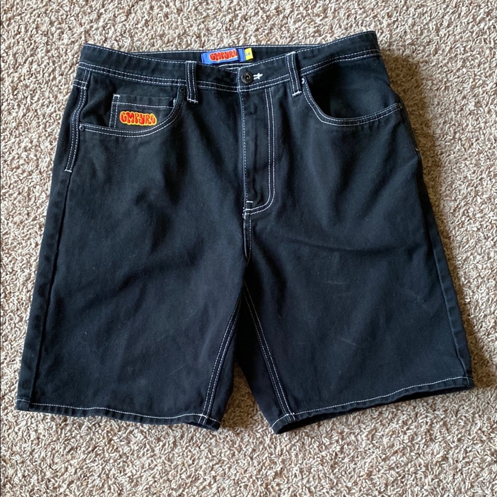 Empyre Black Jean Shorts Relaxed Fit